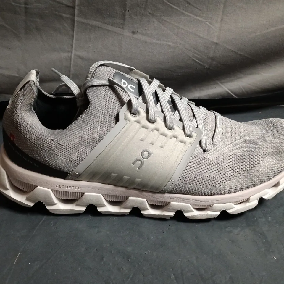 ON RUNNING GREY MESH TRAINERS – CLOUDTEC SOLE - UK SIZE 9