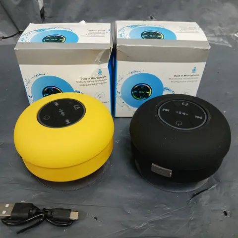 LOT OF 36 BOXED SPLASH PROOF BLUETOOTH SPEAKERS 