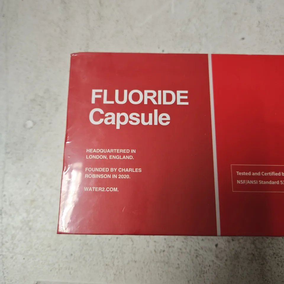 WATER2 FLUORIDE CAPSULE – RED BOXED CAPSULE