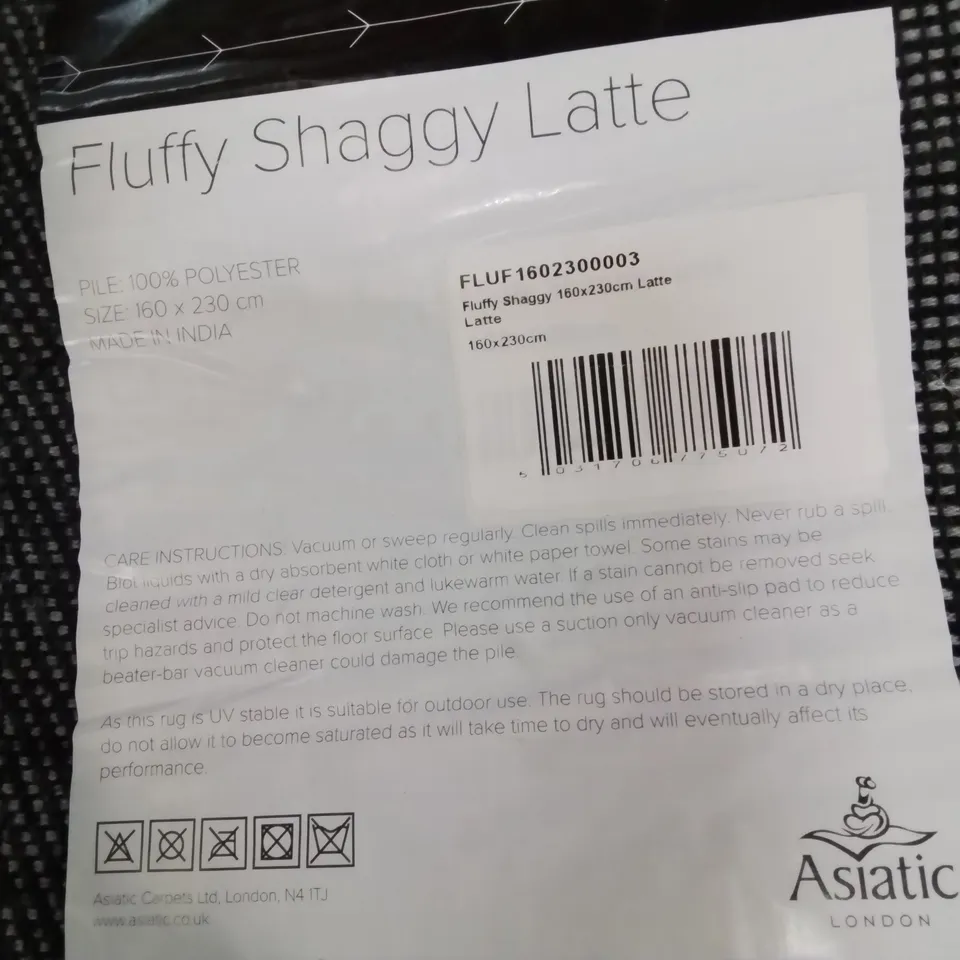 SHAGGY CREAM RECTANGULAR AREA RUG