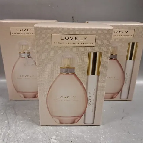 3 X 100ML SARAH JESSICA PARKER LOVELY EAU DE PARFUM