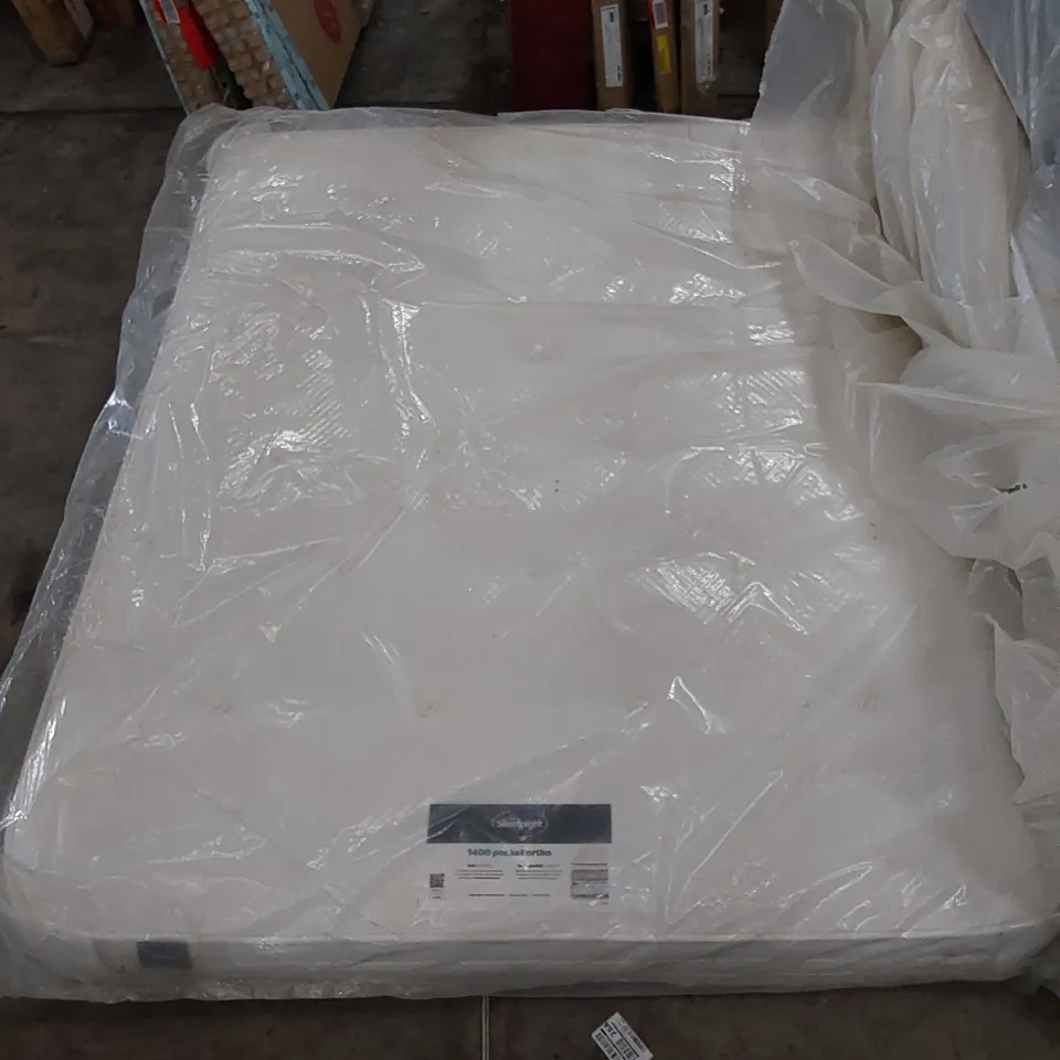 BAGGED SILENTNIGHT 5FT KING SIZED 1400 POCKET ORTHOPEDIC MATTRESS 