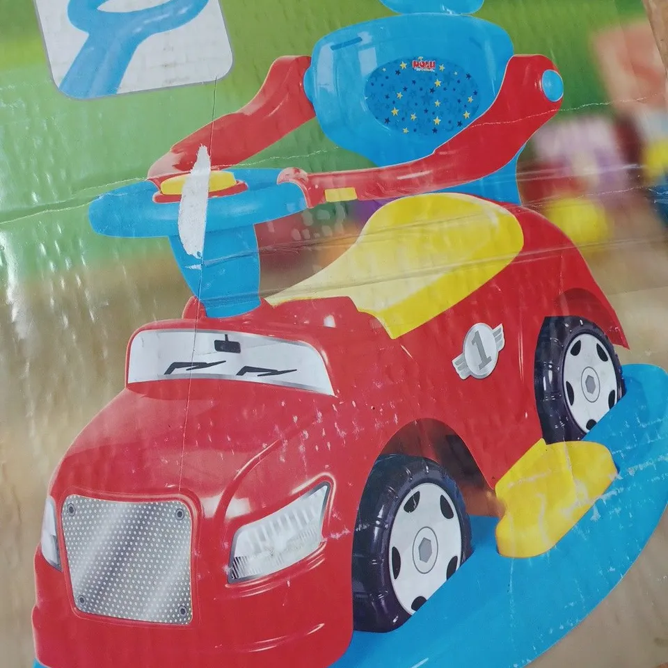 DOLU STEP CAR 4-IN-1 ROCKER & RIDE ON  RRP £74.99