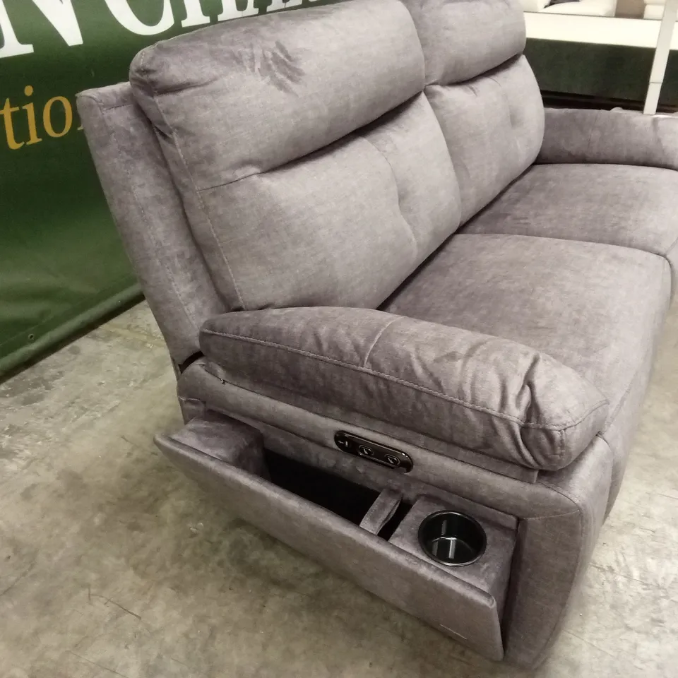 IVANA 3 SEATER FABRIC POWER RECLINER SOFA WITH USB CHARGING AND STORAGE RRP £1199