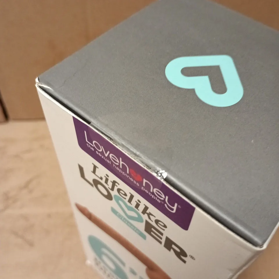 SEALED LOVEHONEY LIFELONG LOVER 6" REALISTIC DILDO WITH BALLS