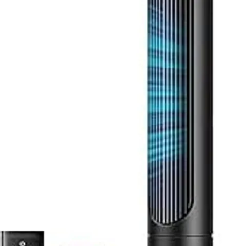 BOXED DREO QUIET TOWER FAN FOR BEDROOM & HOME, 25FT/S POWERFUL AIRFLOW, 29FT COVERAGE, 1-8H TIMER, 4 SPEEDS, 3 MODES, 28DB BLADELESS FAN WITH REMOTE CONTROL, 90Β° OSCILLATING COOLING FAN, LED DISPLAY
