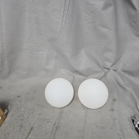 GARDEN REFLECTIONS SET OF 2 15CM COLOUR CHANGING SOLAR ORBS
