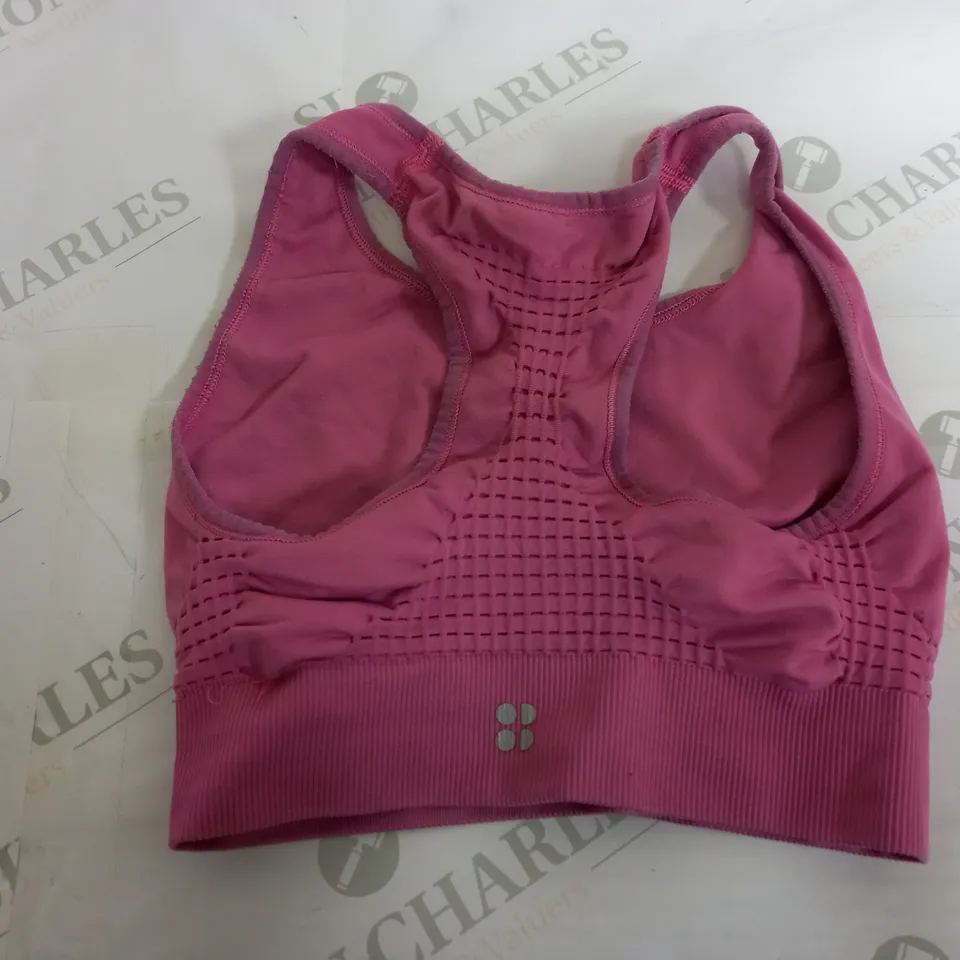 SWEATY BETTY SPORTS BRA TOP IN PINK - XS