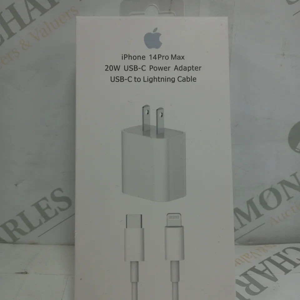 BOXED IPHONE 14 MAX 20W USB-C POWER ADAPTOR 