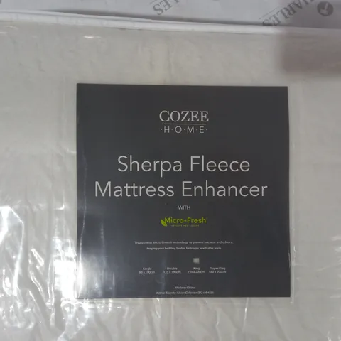 BOXED OUTLET COZEE HOME SHERPA MICRO-FRESH MATTRESS ENHANCER