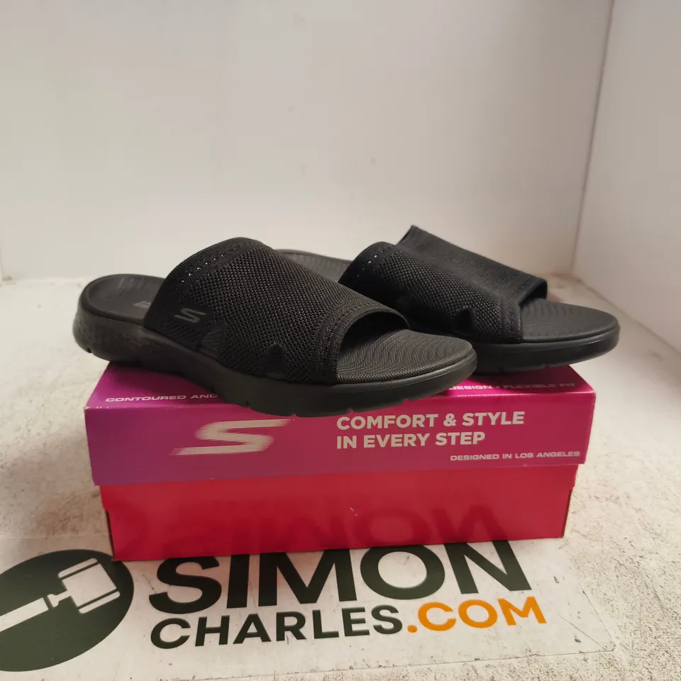 SKECHERS GO WALK SANDALS – BLACK (UK SIZE 6)