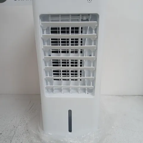 PORTABLE EVAPORATIVE AIR COOLER WITH WATER RESERVOIR – WHITE