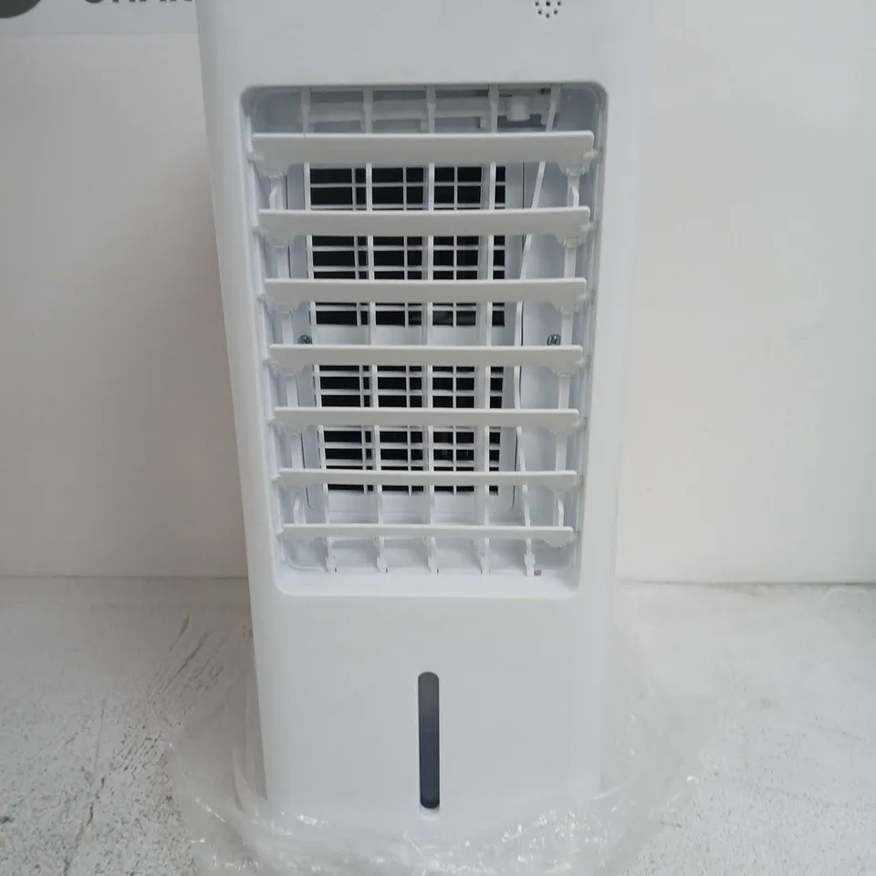 PORTABLE EVAPORATIVE AIR COOLER WITH WATER RESERVOIR – WHITE