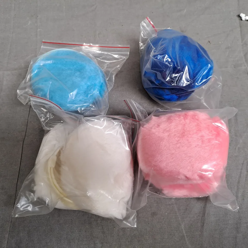 BOX OF APPROXIMATLY 10 DEAFFERENT COLOURED EAR MUFFS