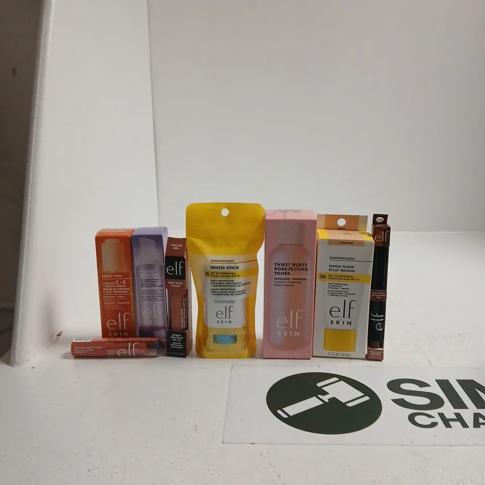 E.L.F. COSMETICS MAKEUP & SKINCARE BUNDLE – ASSORTED ITEMS (10 PIECES)