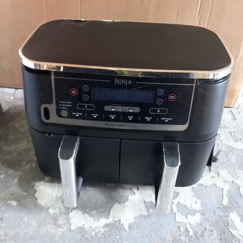 NINJA FOODI MAX DUAL ZONE 9.5L AIR FRYER WITH SMART COOK SYSTEM AF451UK