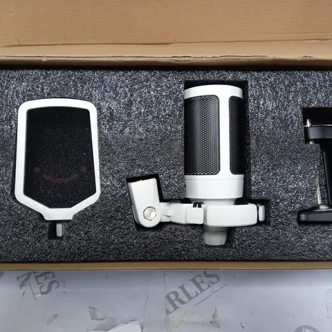BOXED WHITE AMPLIGAME A6T USB GAMING MICROPHONE KIT