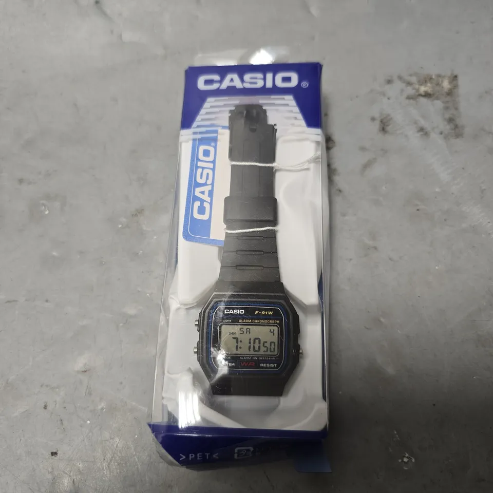 BOXED CASIO F-91W BLACK DIGITAL WATCH