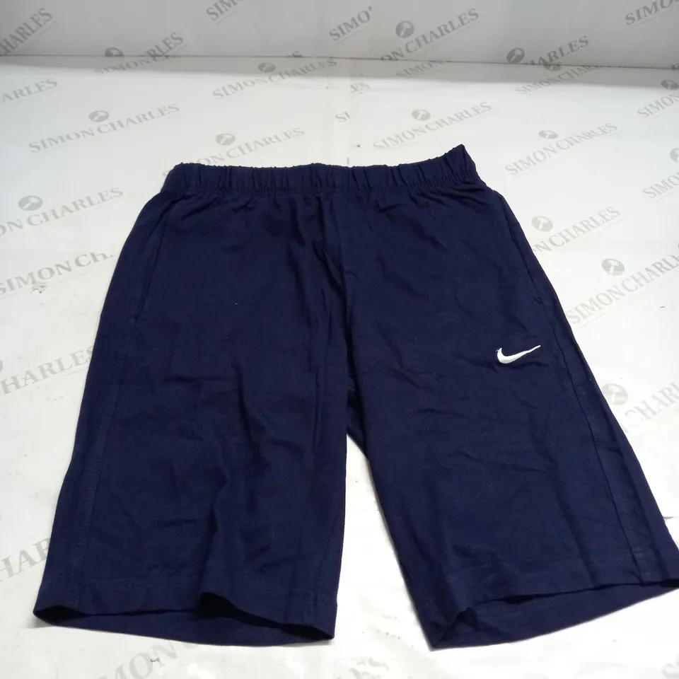NIKE LOGO SHORTS IN NAVY SIZE S