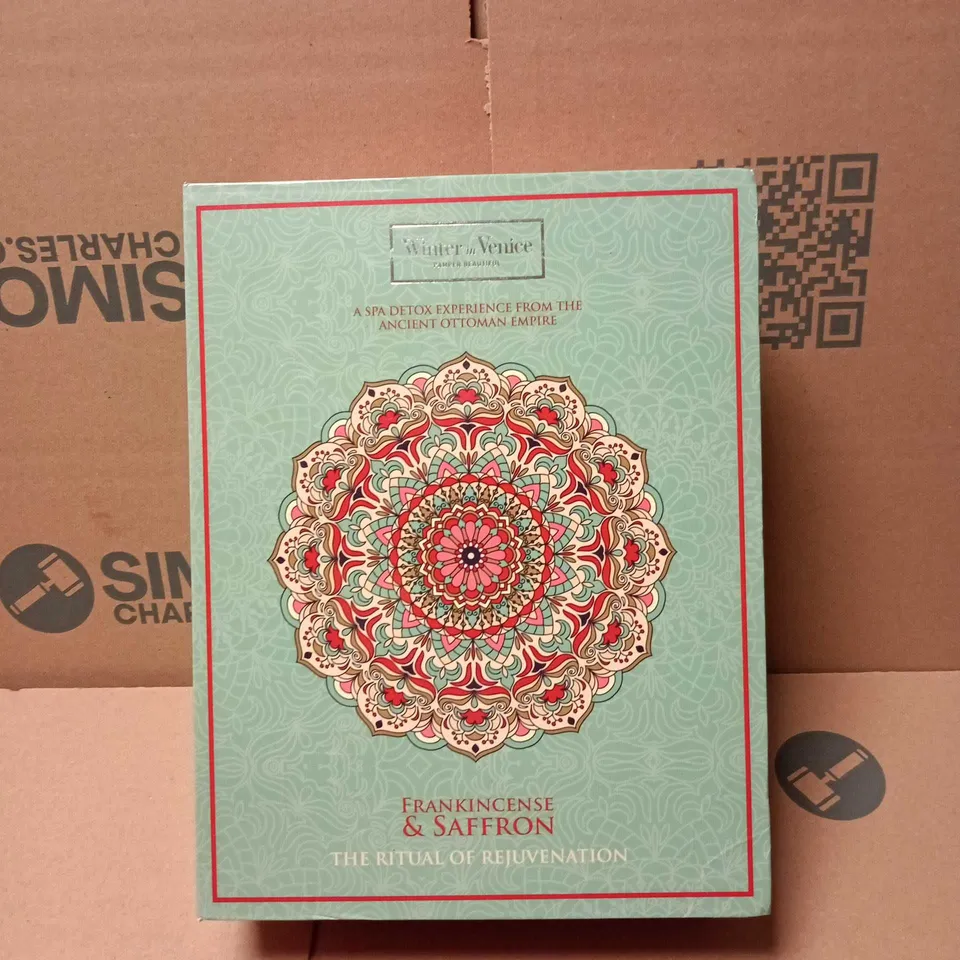 WINTER IN VENICE PAMPER BEAUTIFUL GIFT SET, FRANKINCENSE AND SAFFRON. THE RITUAL OF REJUVENATION 