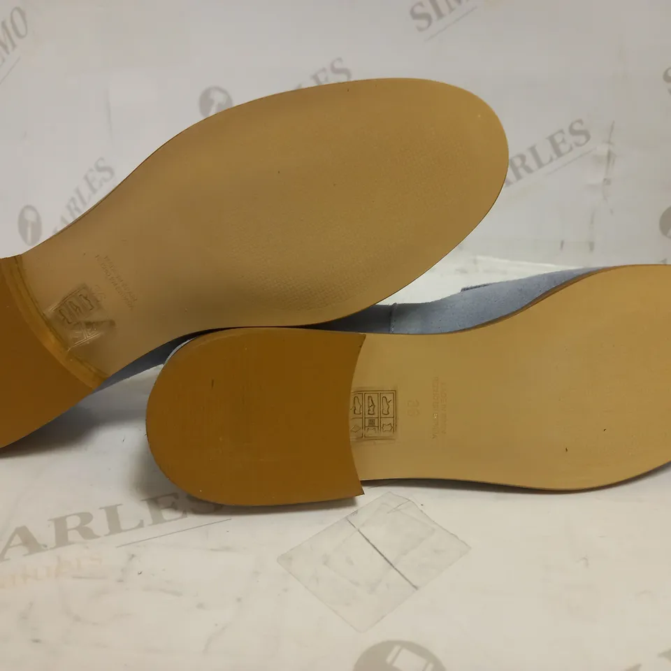 OFFICE BLUE SUEDE SLIP ON LOAFER SHOE EU 36