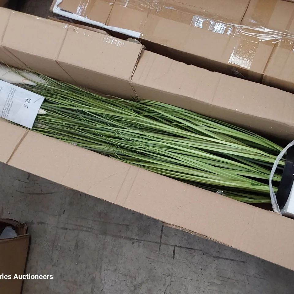 TWO BOXED LED PALM GRASS ARTIFICIAL PLANTS