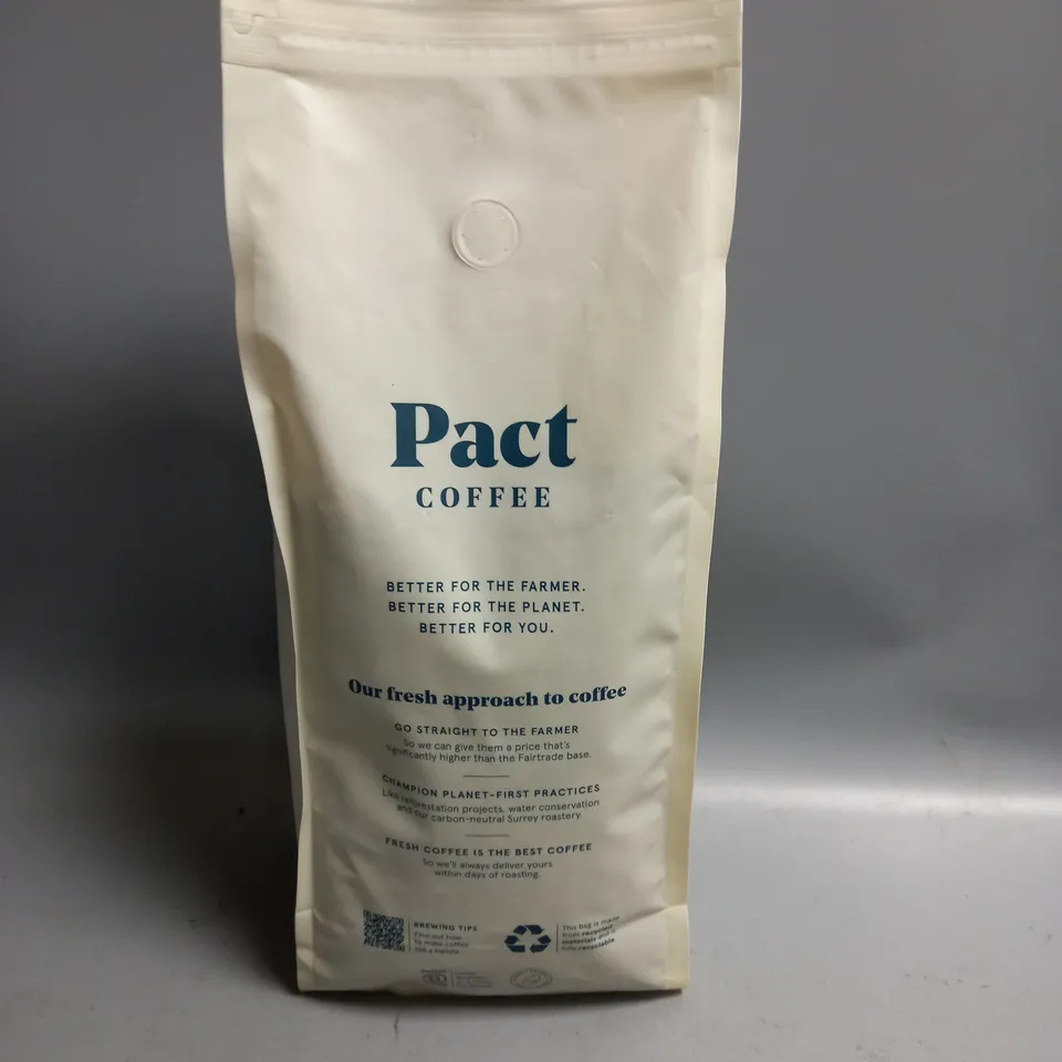 1KG BAG OF PACT COFFEE EL PASEO ESPRESSO BEANS