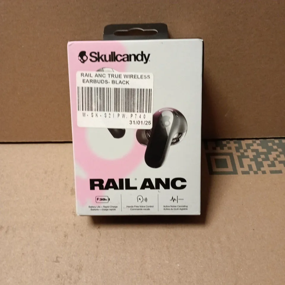 SKULLCANDY RAIL ANC TRUE WIRELESS EARBUDS – BLACK