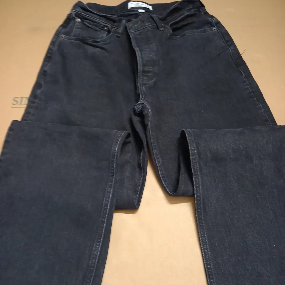 ABERCROMBIE & FITCH THE 90S BAGGY LOW RISE BLACK JEANS - SIZE EU27