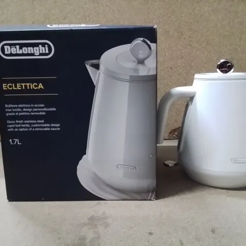 BOXED DELONGHI 1.7L KETTLE WHITE 