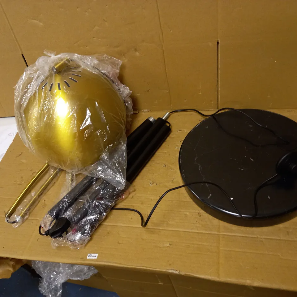 JOHN LEWIS HECTOR ANTIQUE BRASS FLOOR LAMP