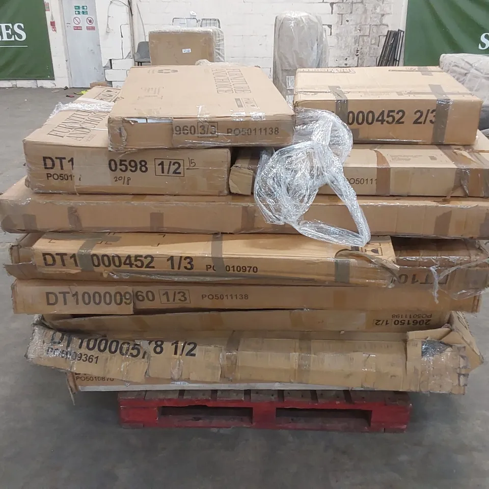 PALLET TO CONTAIN ASSORTED BOXED FURNITURE AND FURNITURE PARTS