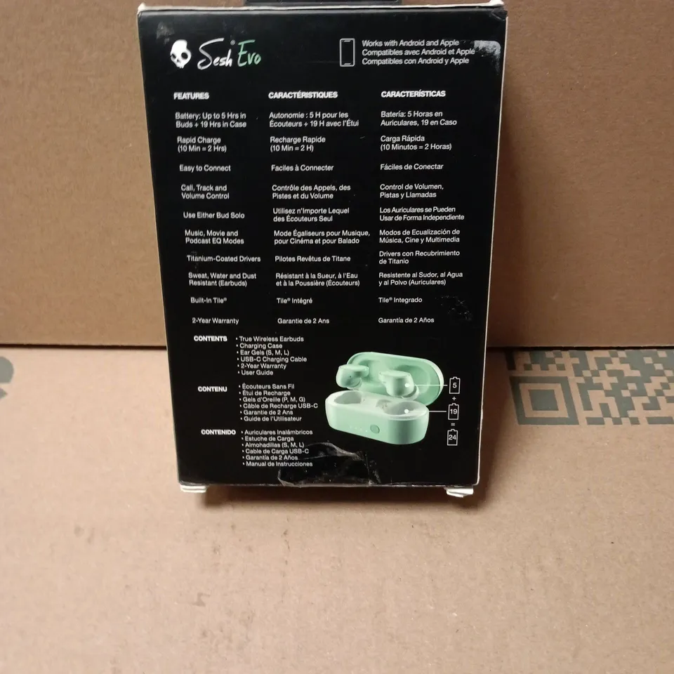 SKULLCANDY SESH EVO TRUE WIRELESS EARBUDS – GREEN 