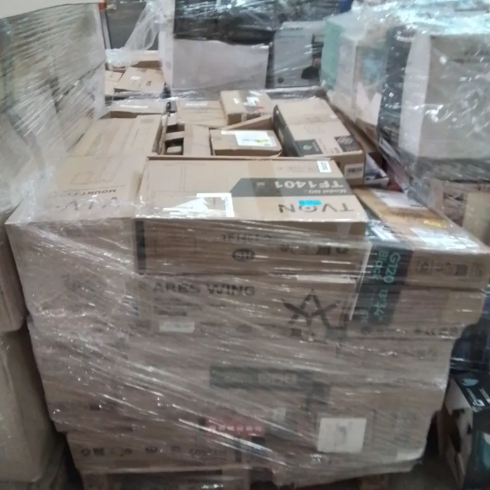 PALLET TO CONTAIN A LARGE QUANTITY OF WALL MOUNTED BRACKETS 
