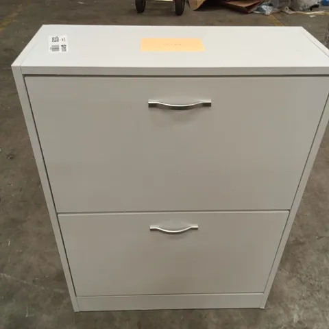 WHITE SHOE CABINET