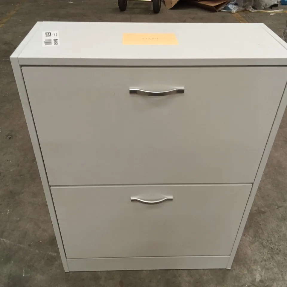 WHITE SHOE CABINET