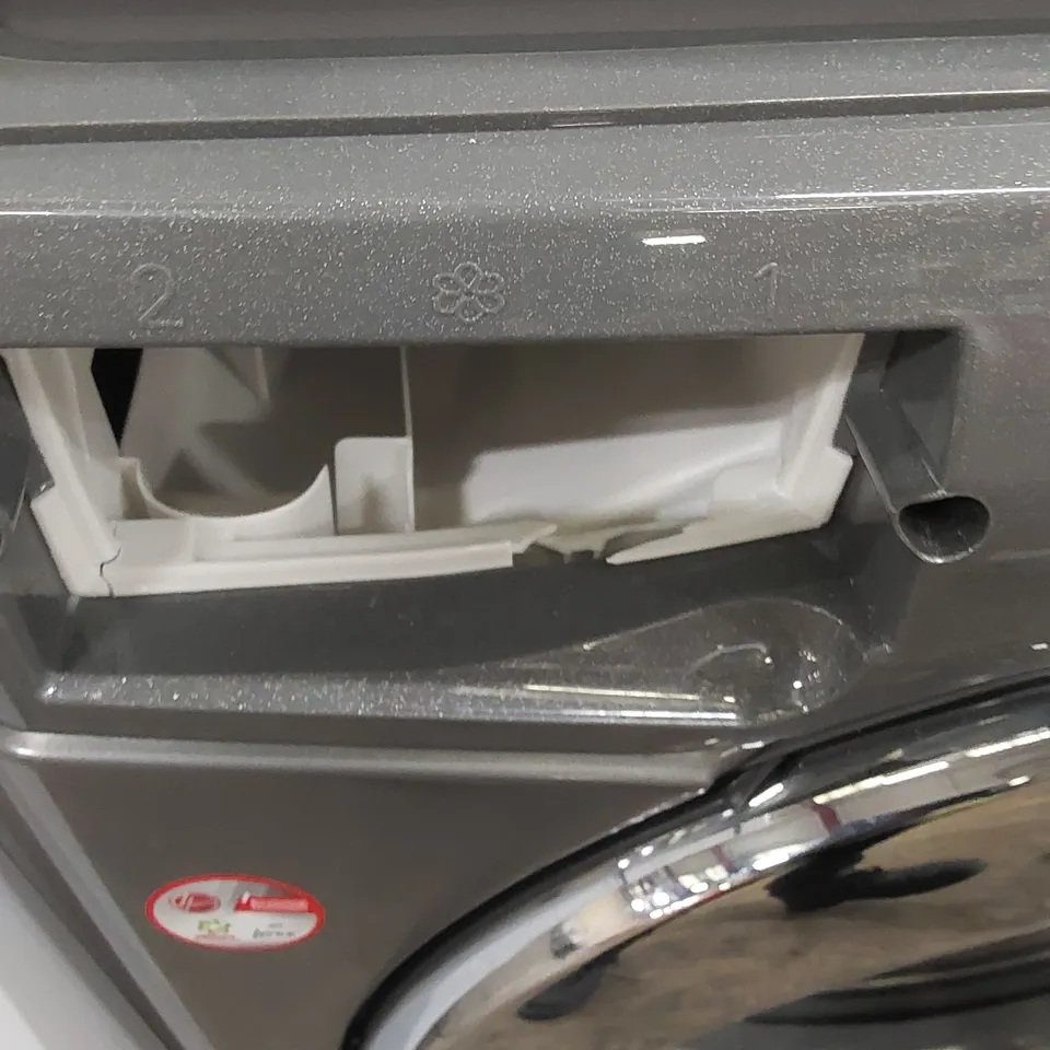 HOOVER FREESTANDING WASHING MACHINE IN SILVER, MODEL: H3WS69TAMCGE-80