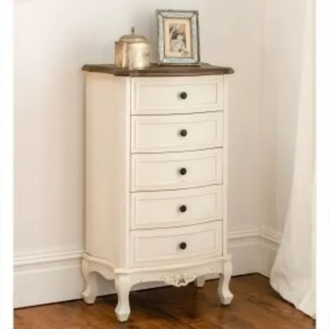 BRAND NEW BOXED HOME DIRECT 365 ANNAELLE FRENCH STYLE TALLBOY CHEST