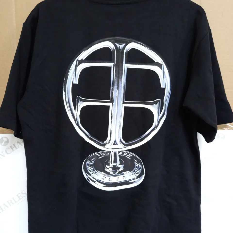 TELETECH BACK GRAPHIC T-SHIRT IN BLACK - XS