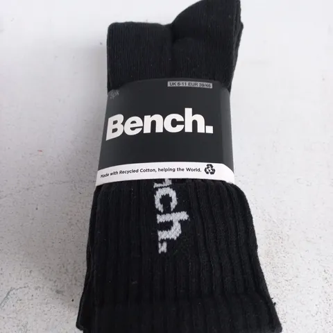 BENCH SOCKS – BLACK, UK 6-11