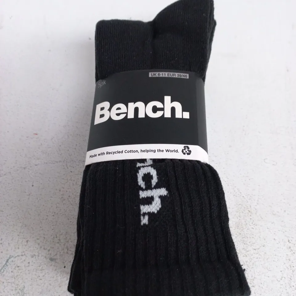BENCH SOCKS – BLACK, UK 6-11