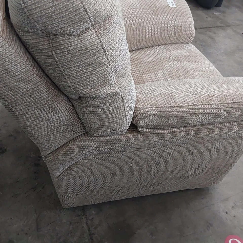 QUALITY BRITISH DESIGNER G PLAN SEATTLE ARMCHAIR FARO SAND FABRIC 
