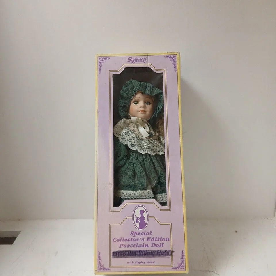 REGENCY SPECIAL COLLECTOR'S EDITION PORCELAIN DOLL – DISPLAY STAND INCLUDED