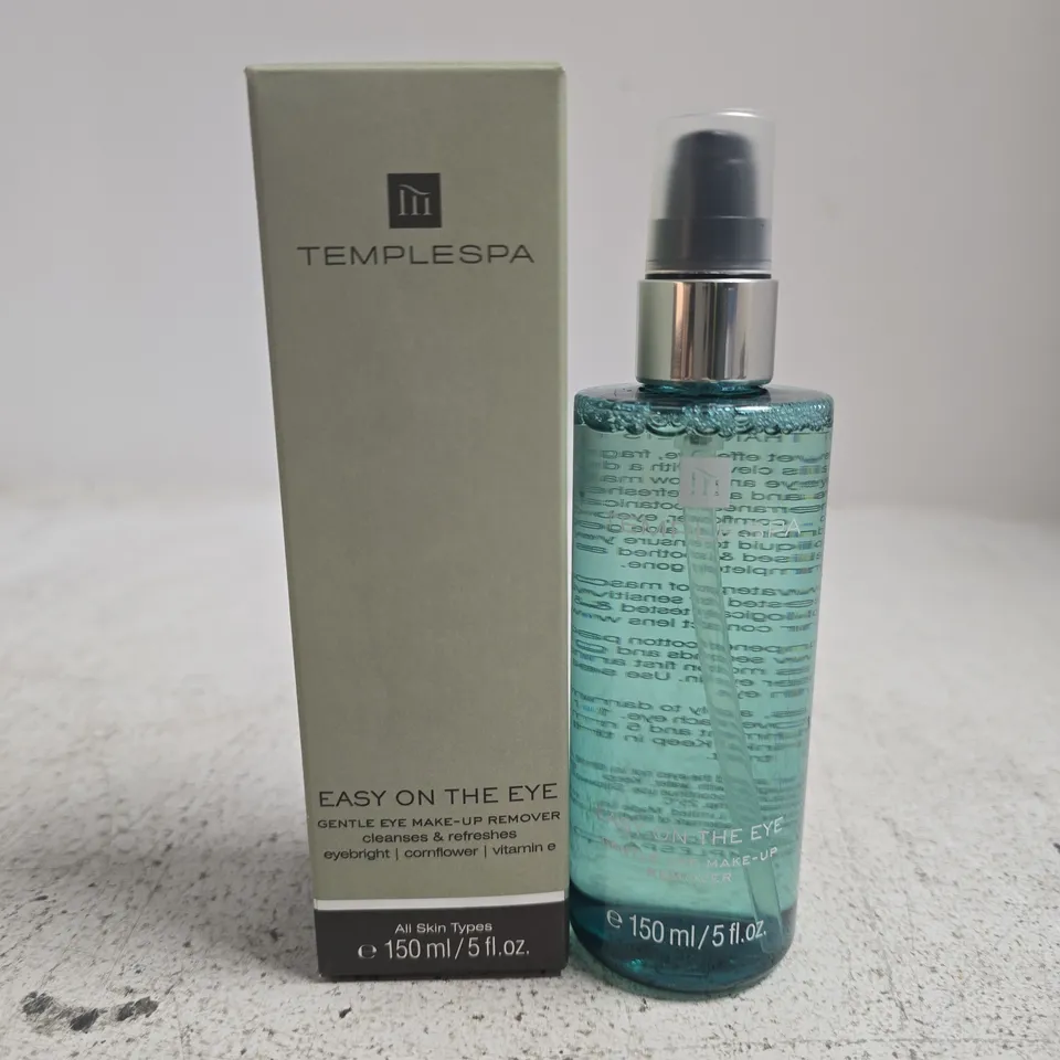 BOXED TEMPLESPA EASY ON THE EYE GENTLE EYE MAKE-UP REMOVER (150ML)