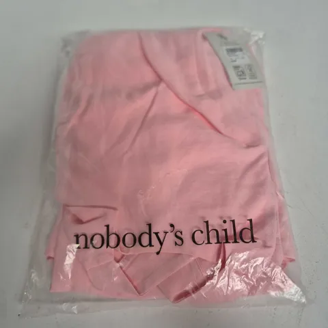 BAGGED NOBODYS CHILD REIGN MIDI DRESS IN PINK - UK 6