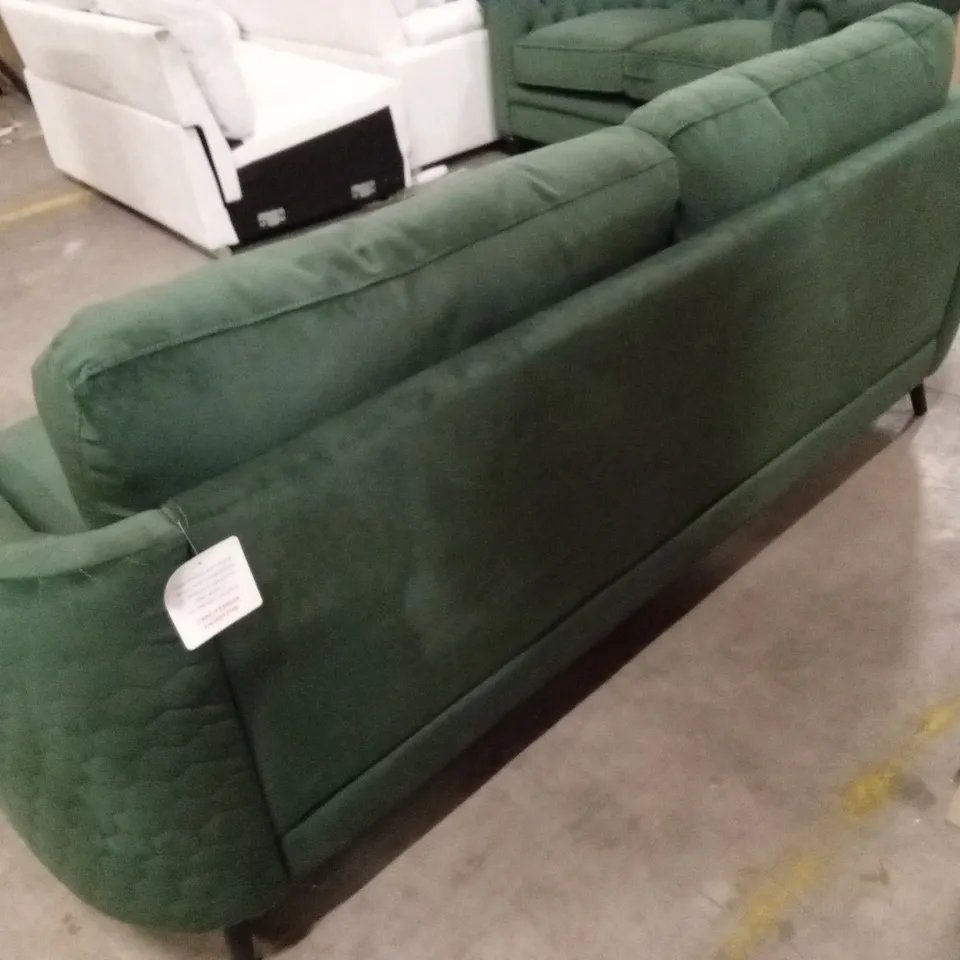 MAE CURVED 3 SEATER SOFA, MOSS GREEN CLASSIC VELVET