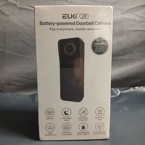 SEALED EUKI J9 BATTERY-POWERED DOORBELL CAMERA
