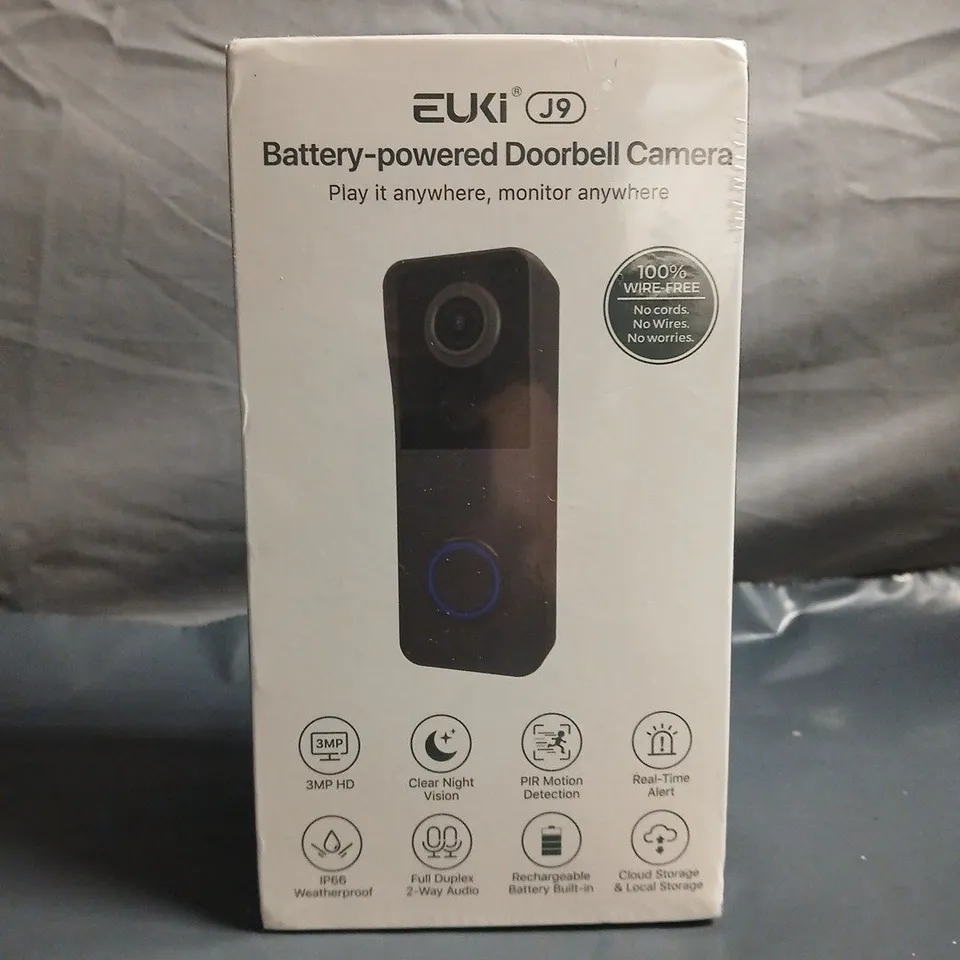 SEALED EUKI J9 BATTERY-POWERED DOORBELL CAMERA