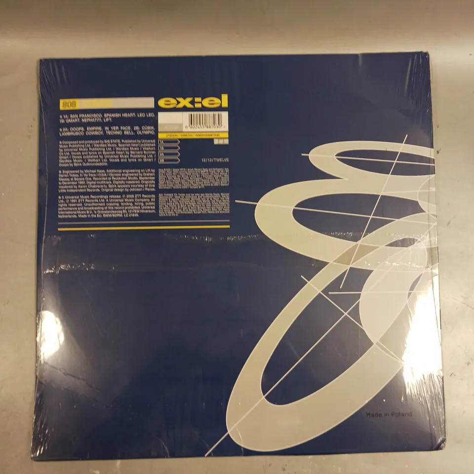 SEALED 808 STATE EX:EL LIMITED EDITION BLUE VINYL 
