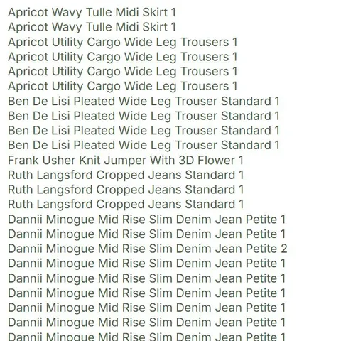 PALLET OF APPROXIMATELY 170 ASSORTED PRODUCTS TO INCLUDE;